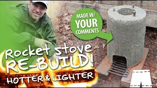 How To Make A Concrete And Perlite Rocket Stove [upl. by Htenywg60]