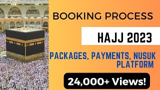 Hajj Nusuk 2023  Booking Process Deep Dive  Packages Payments [upl. by Kameko917]