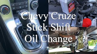 Chevy Cruze Manual Transmission Fluid Change [upl. by Haletta]