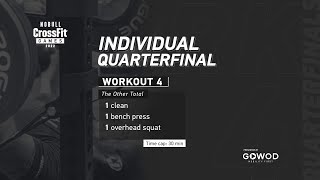 Workout 4 — 2022 Individual Quarterfinal [upl. by Eveivaneg941]