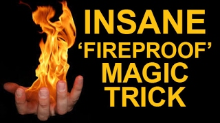 AWESOME FIREPROOF HAND MAGIC TRICK REVEALED [upl. by Elleiad]