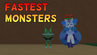 TOP 10 FASTEST MONSTERS BASE STATS  Monsters of Etheria [upl. by Wenoa]