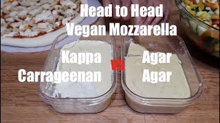 Vegan Mozzarella  Carrageenan vs Agar Agar  Head to Head [upl. by Ettenav986]