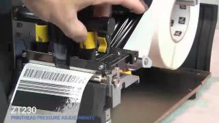 Zebra ZT230 HowTo Adjust Printhead Pressure [upl. by Nick581]