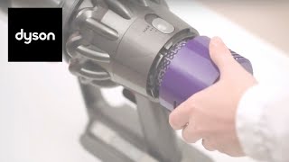 How to clean your Dyson Cyclone V10™ cordless vacuums filter [upl. by Jueta]