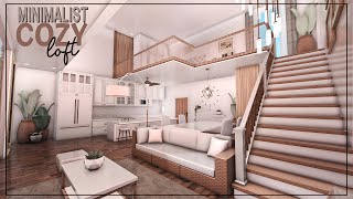 BLOXBURG Minimalist Cozy Loft  house build 🪴 [upl. by Fay408]