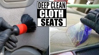 How To DEEP CLEAN Cloth Car Seats The Right Way And Remove Stains and Dirt [upl. by Lontson762]