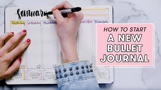 How to Start a New Bullet Journal  Plan With Me [upl. by Akinehc]