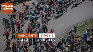 Dauphiné 2022  Stage 8  Highlights [upl. by Eidderf868]