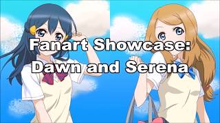 ☆Dawn amp Serena Pokemon Fanart Showcase Part 1 reupload [upl. by Urien]