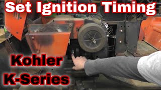 How To Set Ignition Timing On A Kohler K Series Engine with Taryl [upl. by Blim]