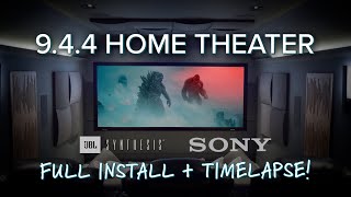 Incredible 944 JBL Synthesis Home Theater Install Timelapse  Dolby Atmos w Sony 715ES [upl. by Libbna]