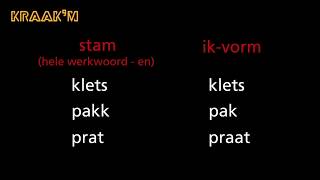 Werkwoordspelling  Wat is de quotstamquot van een werkwoord [upl. by Acire892]