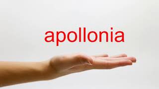 How to Pronounce apollonia  American English [upl. by Thorrlow749]