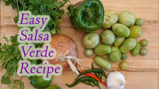 Easy salsa verde recipe using green tomatoes [upl. by Arielle370]