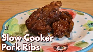 Crock Pot Country Style Pork Ribs [upl. by Maro]