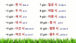 Bài 8 THỜI GIAN  시간  TIẾNG HÀN GIAO TIẾP CƠ BẢN  Hàn Quốc Sarang [upl. by Anyd413]