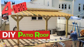 DIY Patio Roof  HANDYBROS [upl. by Follansbee]