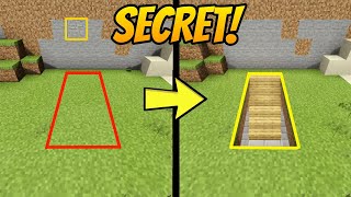 Minecraft How To Build An UNDERGROUND SECRET BASE ENTRANCE [upl. by Wilkey]