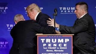 Donald Trump rushed off stage during rally in Nevada [upl. by Hortense231]