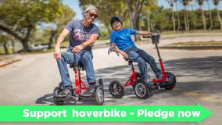 HoverBike  Hoverboard  Bike Available now on KickStarter [upl. by Emarie]