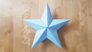 How to Make Origami Star 3D [upl. by Evad]