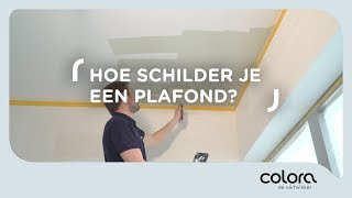 Hoe schilder je een plafond  Verftips van de colora coach [upl. by Iohk]