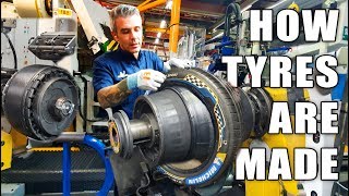 HOW A MICHELIN MOTORSPORT TYRE IS MADE Inside the factory [upl. by Cock]