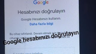 Bu cihaz sıfırlandı Gmail şifremi unuttum \u00100 çözüm [upl. by Enajyram]