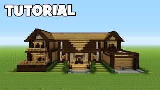 Minecraft Tutorial How To Make A Wooden Mansion [upl. by Loeb]