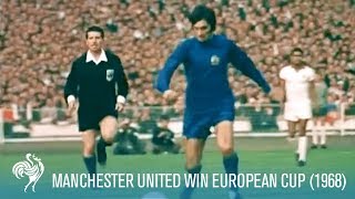 Manchester United Win European Cup vs SL Benfica 1968  British Pathé [upl. by Cynarra665]