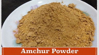 Amchur Powder Recipe  How to make Raw Mango Powder  Easy Homemade Amchoor Powder [upl. by Ailemac]