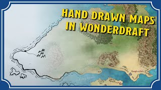 Transferring Hand Drawn Maps into Wonderdraft  Wonderdraft Tutorial [upl. by Auqinahc]