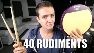 All 40 Rudiments  Daily Drum Lesson [upl. by Vicki30]