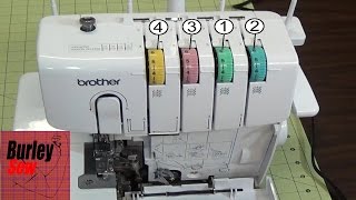 How To Thread the Brother 1034d 4 Thread Serger [upl. by Shanta]