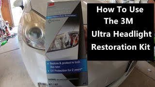 How to Restore Headlights using the 3M Ultra Headlight Restoration Kit  20102015 Prius V [upl. by Afrikah512]