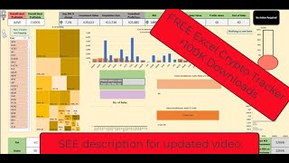 Track your cryptocurrency portfolio in an Excel Spreadsheet with live pricing data [upl. by Alyehc834]