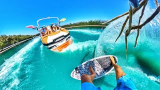 Epic Wakesurfing Stunts on a Private Lake Austin Keen [upl. by Cousins]