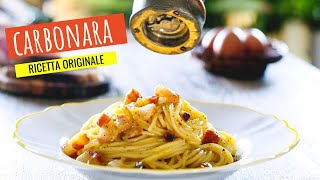 Spaghetti alla carbonara ricetta ORIGINALE [upl. by Sisile]