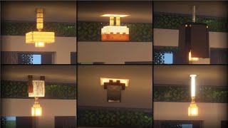 ⚒️Minecraft Tutorial 20 Ceiling Light Build Hacks amp Ideas [upl. by Rosemaria]