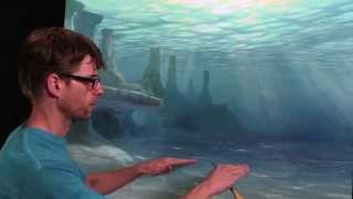 How To Paint Underwater Sea Floor [upl. by Anelra]