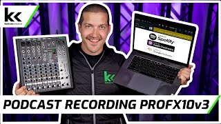 How To Record A Podcast On Mackie ProFX10v3 [upl. by Dey]