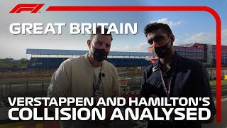 Verstappen And Hamiltons Collision Analysed  2021 British Grand Prix [upl. by Huskey]