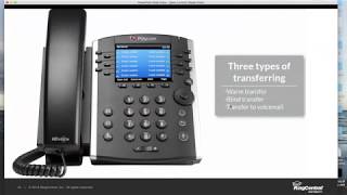 Transferring Calls Desk Phone and App wexplanation  RingCentral Tutorial [upl. by Moonier]