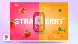 Landing Page Ui Design in Figma  3D Carousel Slider [upl. by Aneekan]