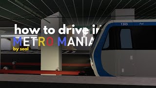 🚇How to drive in METROMANIA from ZERO [upl. by Gerald]