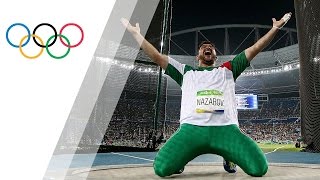 Nazarov wins historic gold in Mens Hammer Throw [upl. by Sylvanus]