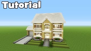 Minecraft Tutorial How To Make A Realistic Suburban Family House [upl. by Ribaj]