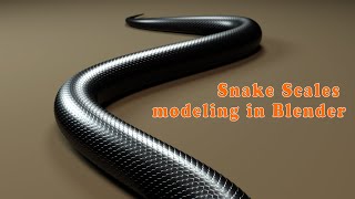 Realistic Snake Scales Modelinguse curve and array addon in Blender 293 [upl. by Eiddet]