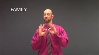 Family Signs in ASL  American Sign Language [upl. by Arbe]